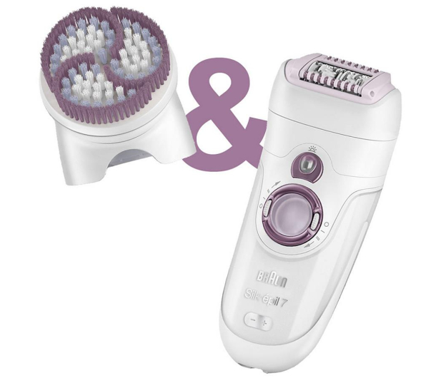 Braun Depilator silk-epil 7 7951 W&D skinspa biało-fioletowy - 149288 - zdjęcie 2